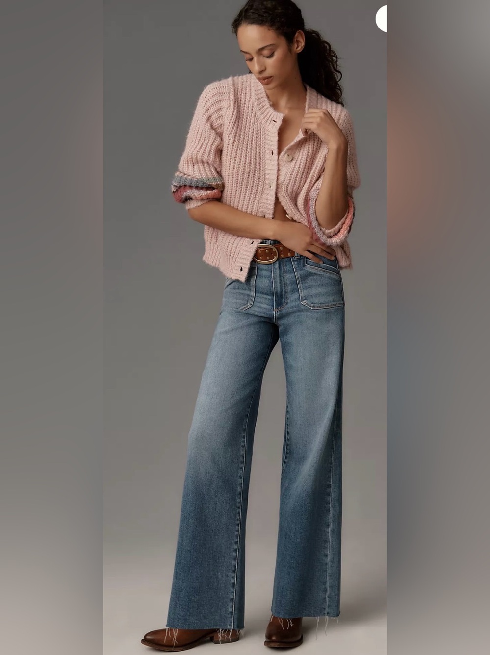 Paige Anessa Wide Leg Jeans